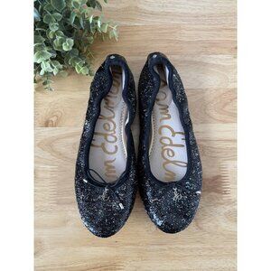 Sam Edelman Felicia Sequin Multicolor Bow Ballet Flats Slip On Party Glam 6